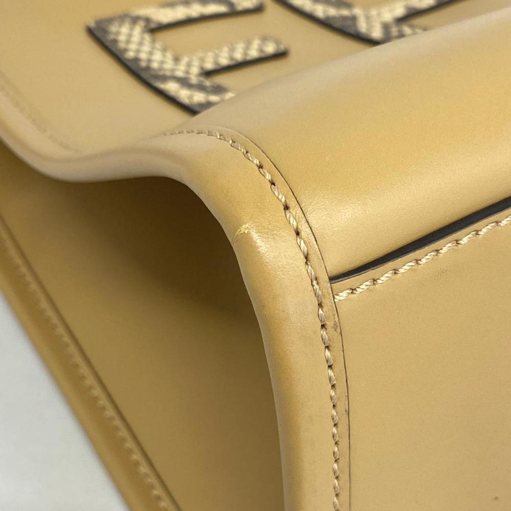 Fendi Sunshine Python Tote Bag Brown - image 6